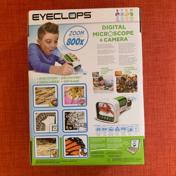 EyeClops Digital Microscope & Camera with built in color screen -800X Zoom- NEW - Picture 7 of 9